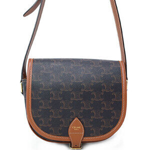 Celine Triomphe Canvas Folco Bag Shoulder